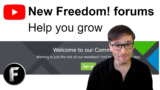 New Freedom! forums help you grow