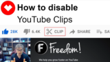 How to Disable YouTube Clips